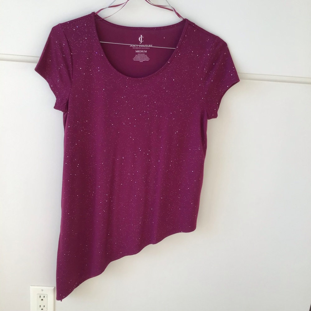 Juicy Couture Asymmetrical Sparkly Top. Ladies size M🌹